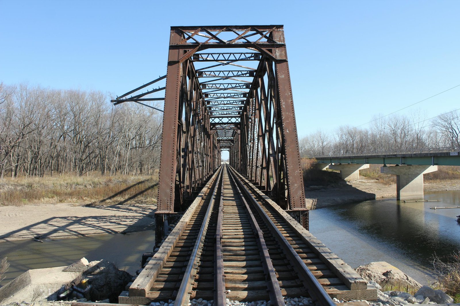 Looking east